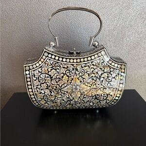 vintage mother-of-pearl handbag
